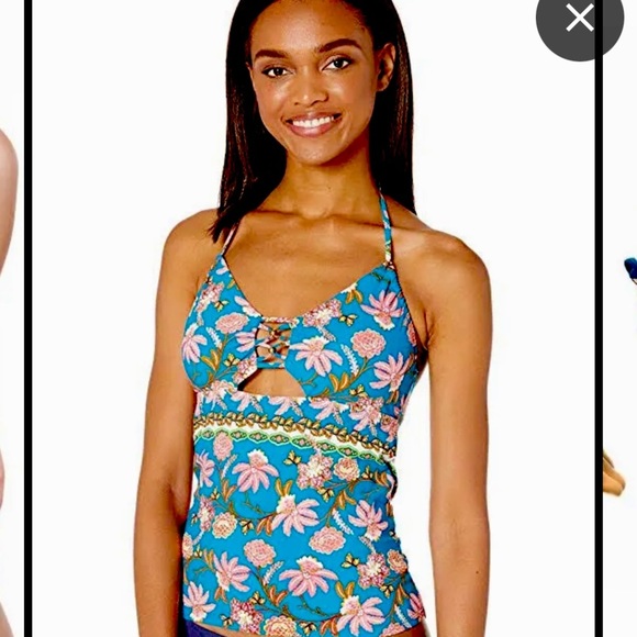 NEW Nanette Lepore Polynesian Floral Tankini Bikini - Picture 6 of 6